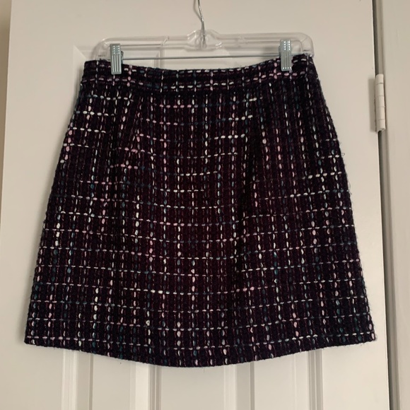 Loft Navy Tweed Skirt (Sold) - Picture 3 of 8